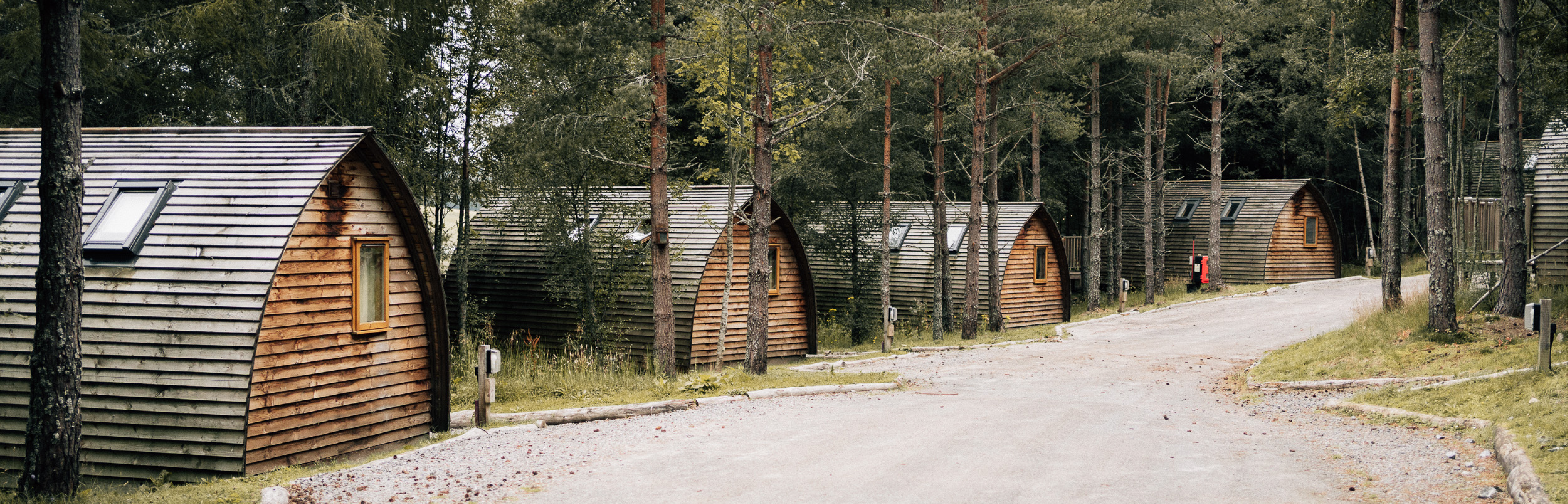 Glamping pods on Glenlivet Estate