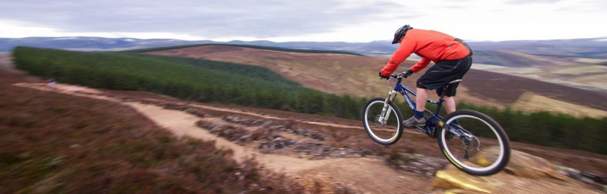 the red trail at bikeglenlivet
